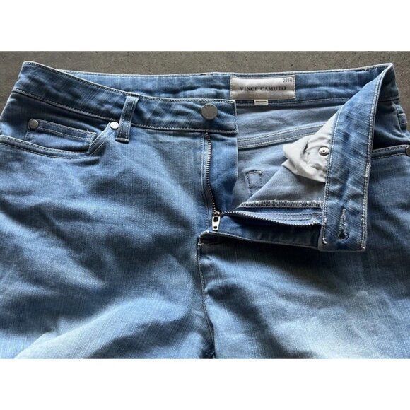 Vince Camuto Classic 70s Flare Leg Jeans Women's Size 27/4 Blue Stretch - Picture 11 of 15